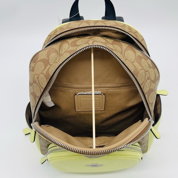 Coach Court Backpack in Signature Canvas - Picture 6 of 12
